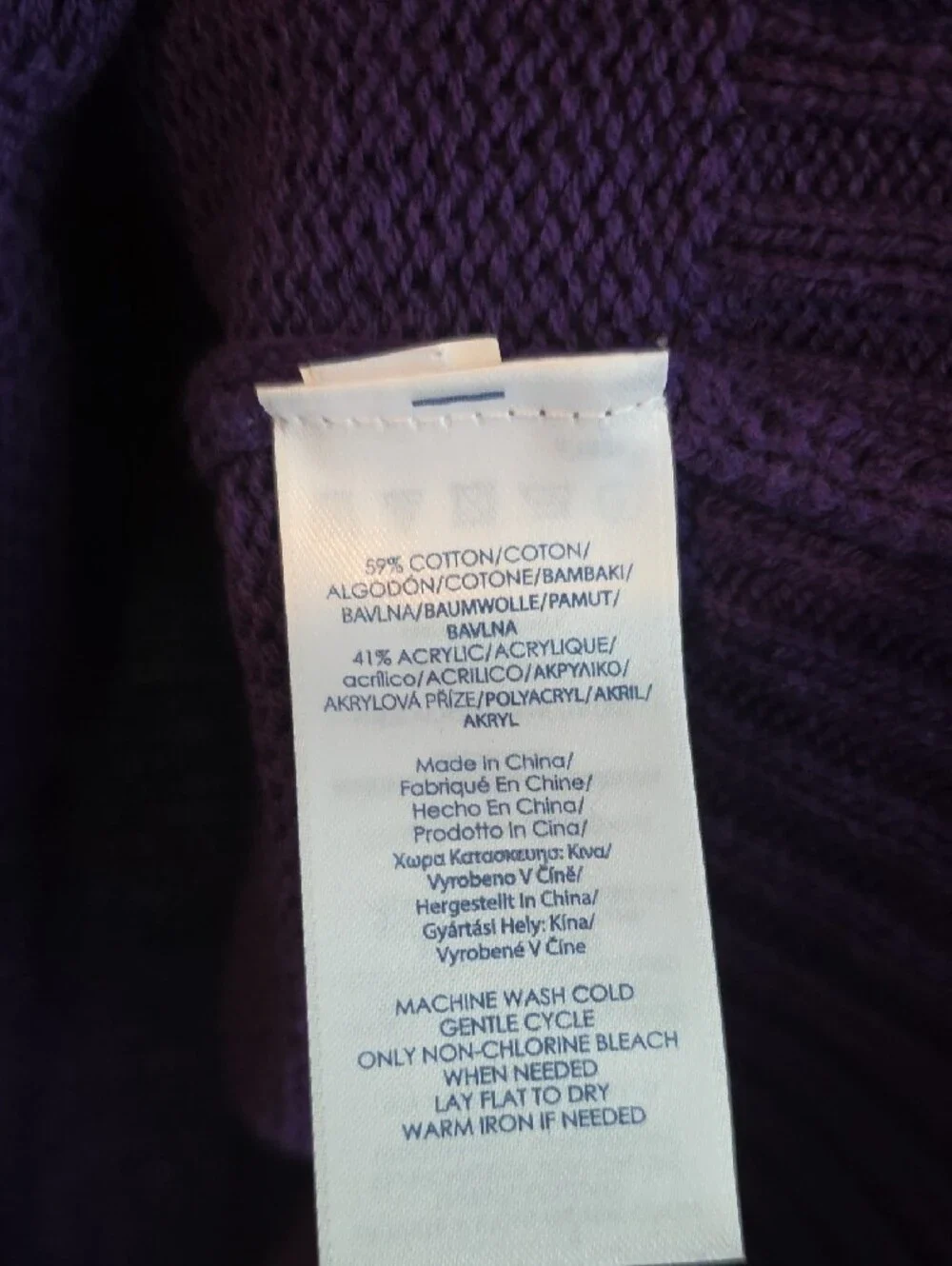 Chaps soft purple